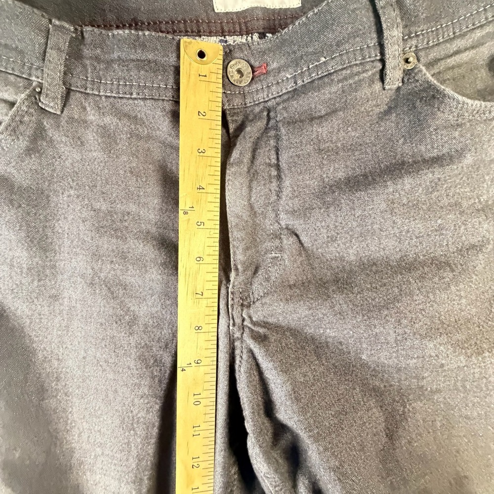 Brax Cooper Fancy Pants Mens 38x24 Gray Excellent Regular Fit 5-Pocket Trousers - Picture 5 of 10